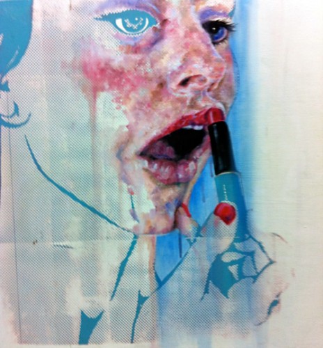 Almost Ready, Oil paint into Screen Print - SOLD