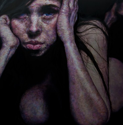 Bored Nude, Oil on Board 48"x48" - SOLD