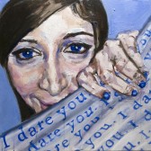I Dare You..., oil on board, 24x24, SOLD