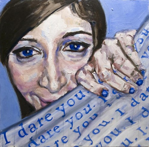 I Dare You..., oil on board, 24x24, SOLD I Dare You..., oil on board, 24x24, SOLD