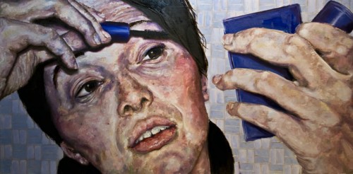 Mascara, 24"x48" - SOLD Mascara, 24"x48" - SOLD