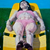 Christine Sunbathing #3, 72"x32" - $3000