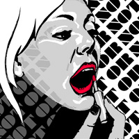 Here I Come, screen print by Nick Ward