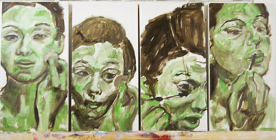 Transformation 3 Work in Progress, Oil Painting by Nick Ward