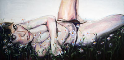 Untitled Girl, oil painting by Nick Ward